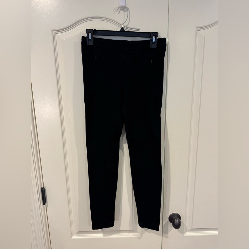 Vince Black Ponte Pants Sz 4 with Zippered Pockets